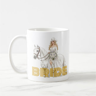 Braut Cowgirl Kaffeetasse