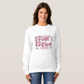 Braut Crew niedliches Sweatshirt (Vorne ganz)