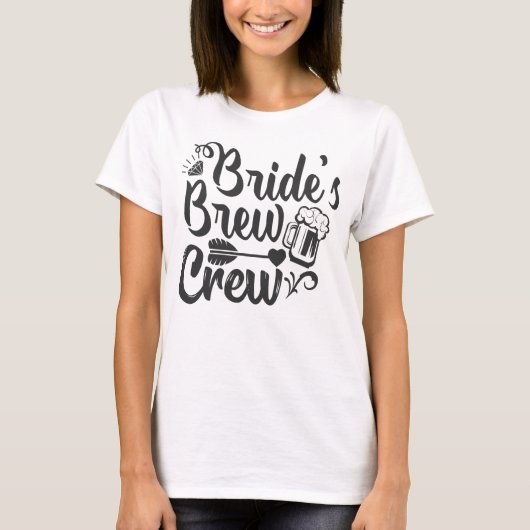 Braut-Crew T-Shirt (Vorderseite)