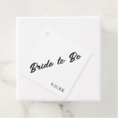 Braut Custom Datum Moderne Hochzeit Geschenkanhänger (Beispiel)