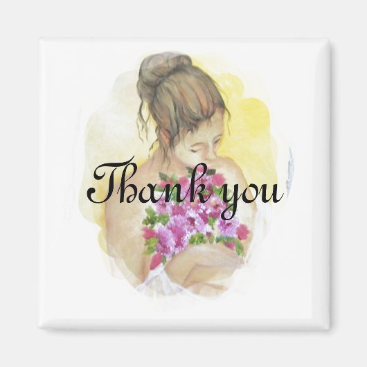 BRAUT Dankeschön als Hochzeitsgunst Magnet (Vorne)