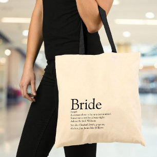 Braut Definition, Brautparty, Hochzeit Tragetasche
