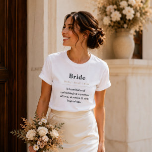 Braut Definition T-Shirt Personalisiertes Brautg