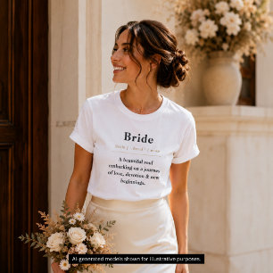 Braut Definition T-Shirt Personalisiertes Brautg