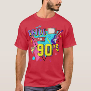 Braut der 90er Retro-90er-Thema-Junggesellinnenabs T-Shirt