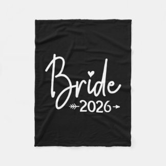Braut der Frau seit 2026 verheiratet Hochzeit Brau Fleecedecke