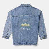 Braut der weißen Blume Jeansjacke (Rückseite)