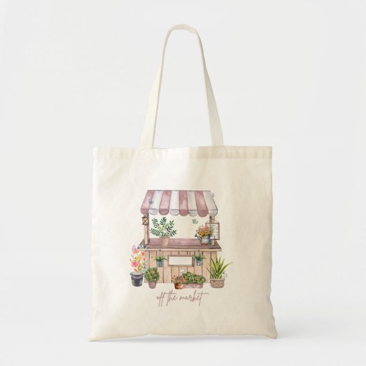 Braut-Design "Vom Markt" | Süßer Mädchen-Markt Tragetasche (Vorne)