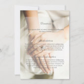 Braut Diamond Ring Hochzeitsrichtung Einladung (Vorderseite)