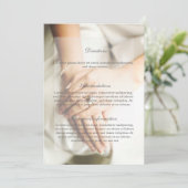 Braut Diamond Ring Hochzeitsrichtung Einladung (Stehend Vorderseite)