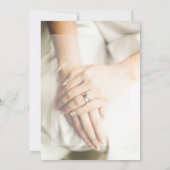 Braut Diamond Ring Hochzeitsrichtung Einladung (Rückseite)