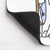 Braut, die sich auf die Hochzeit vorbereitet Mouse Mousepad (Ecke)