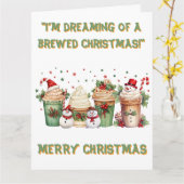 Braut Dreams Weihnachtskarte Karte (Gelbe Blume)