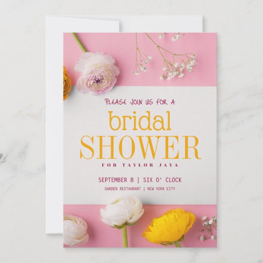 Braut Einladung (Vorderseite)