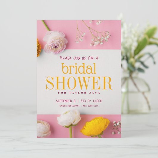 Braut Einladung (Stehend Vorderseite)