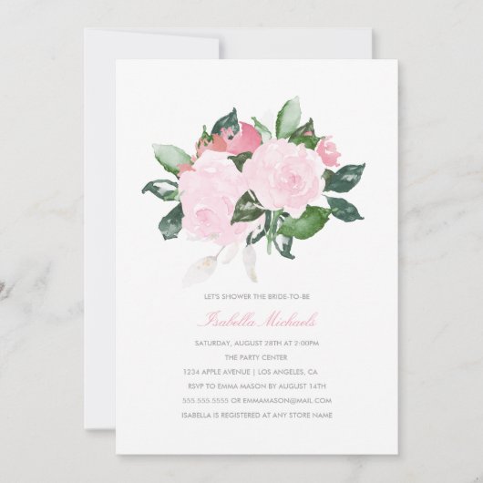 Braut| Einladung zur Brautdusche (Vorderseite)