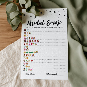 Braut-Emoji-Spiel mit Antworten Brautparty-Spiel