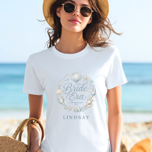 Braut-Era! Elegante Strand-Küsten-Braut-Seemuschel T-Shirt