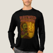 Braut Erwachen Zombie Halloween Kaffeeliebhaber Tri-Blend Shirt (Vorderseite)
