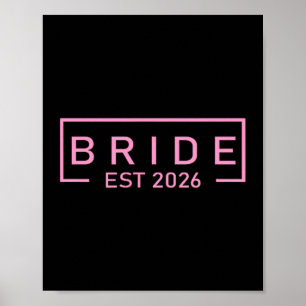 Braut est 2026 passende Braut Bräutigam fertig mac Poster