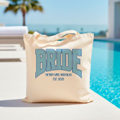 Braut Faux Glitter Varsity Verlobung Hochzeits- Tragetasche