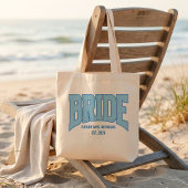 Braut Faux Glitter Varsity Verlobung Hochzeits- Tragetasche