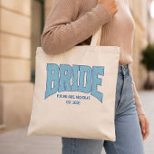 Braut Faux Glitter Varsity Verlobung Hochzeits- Tragetasche