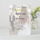 Braut findet den Weg zur Ehemannshochzeit Save The Date (Stehend Vorderseite)