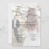 Braut findet den Weg zur Ehemannshochzeit Save The Date (Rückseite)