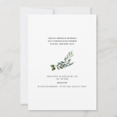 Braut Foto, bevor sie Brautparty II Invi läuft Einladung (Rückseite)