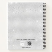 Braut-Foto für Hochzeitsstipendiaten Notizblock (Rückseite)