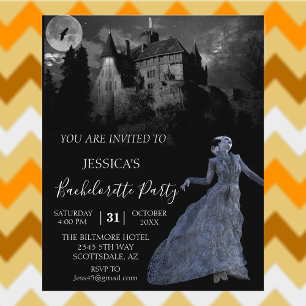 Braut Frankenstein Bachelorette Halloween Invi Flyer
