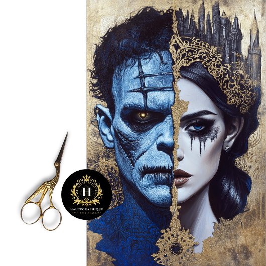 Braut Frankensteins Dekoupage Tissue Paper Seidenpapier