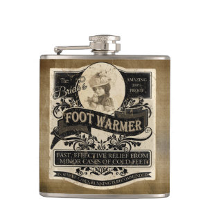 Braut Fußwärmer im Vintage-Stil Flachmann