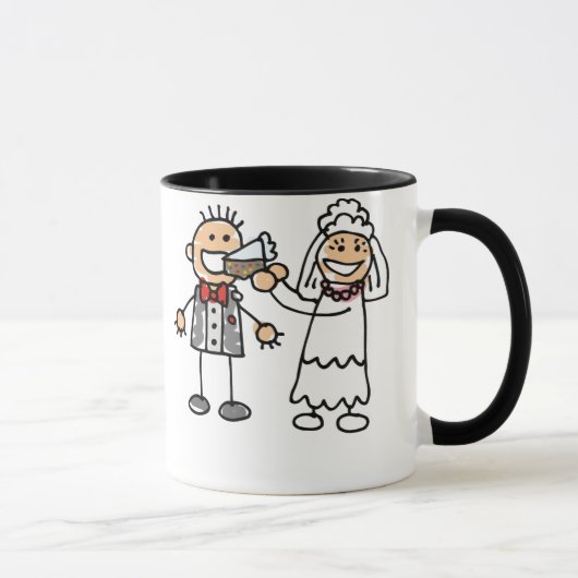 Braut Füttre Groom Tasse (Rechts)