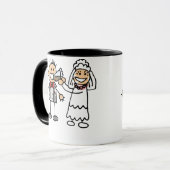 Braut Füttre Groom Tasse (Vorderseite Links)