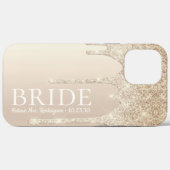 Braut Future Mrs Gold Glitter Drip Case-Mate iPhon iPhone Hülle (Rückseite (Horizontal))