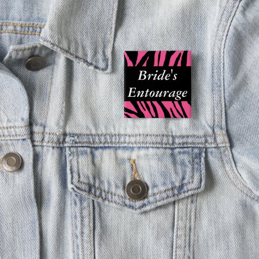 Braut-Gefolge Button (Beispiel)