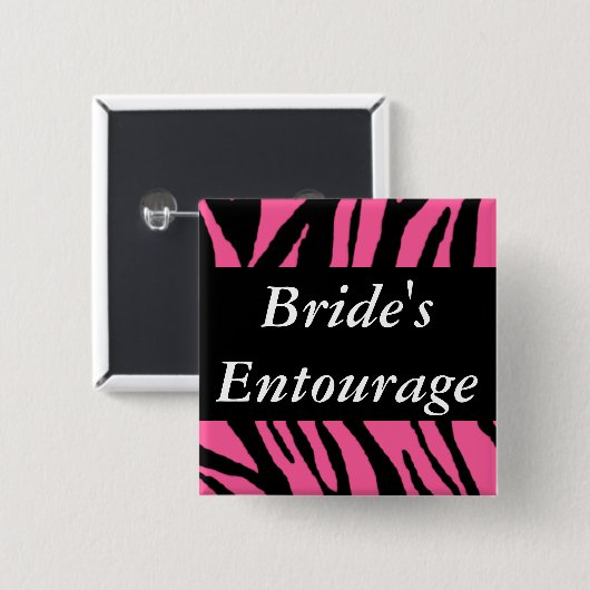 Braut-Gefolge Button (Vorne & Hinten)