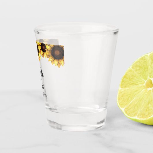 Braut Gelbe Weiße Hochzeit Schnapsglas (Rechts)