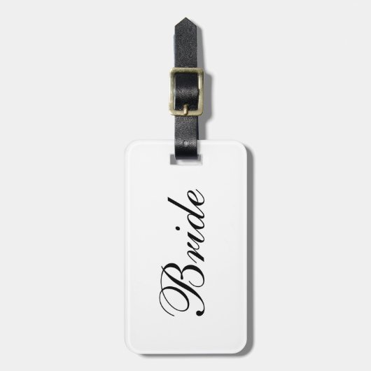 "Braut-" Gepäckanhänger (Vorderseite vertikal)