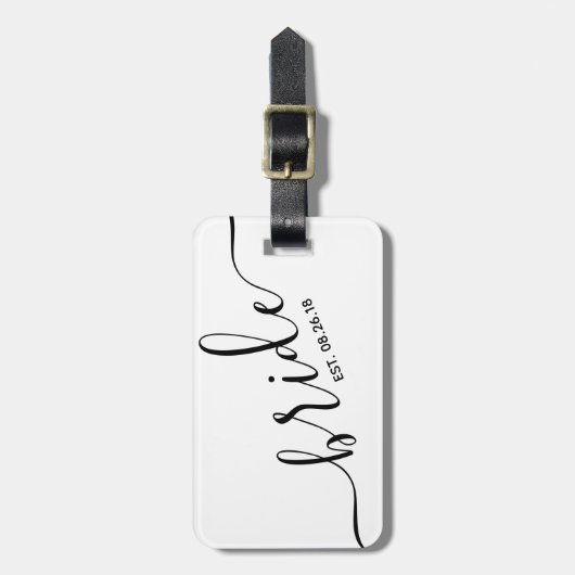 Braut-Gepäckanhänger Gepäckanhänger (Vorderseite vertikal)