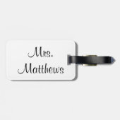 Braut-Gepäckanhänger Gepäckanhänger (Rückseite horizontal)