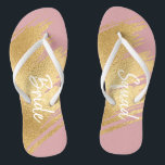 Braut Geschenke Sandals Elegantes Gold und Schwarz Badesandalen<br><div class="desc">Hochzeitliches Brautparty gibt Flip-Flops. "Elegantes Gold und Schwarz" Design. Text oder nicht zu Text, das liegt an Ihnen! Wunderbar für sich und/oder große Bräunungsgeschenke oder andere feierliche Anlässe zu kaufen! Viel Spaß! Personalisieren Sie, indem Sie Text verändern. Wählen Sie Ihren bevorzugten Schriftart Stil, Farbe und Größe. Designelemente können bearbeitet werden...</div>