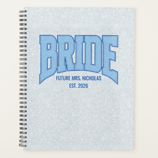 Braut Glitter-Hochzeitsplaner-Organizer Planer (Vorderseite)