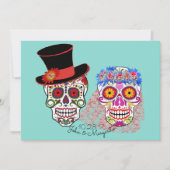 Braut & Groom bis Tod tun uns Party Einladung (Vorderseite)