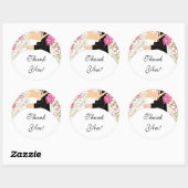 Braut & Groom Danke, dass ihr Sticker Blumenrosa a (Blatt)