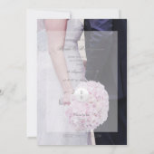 Braut & Groom Hochzeit Save The Date (Rückseite)