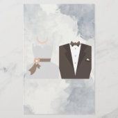 Braut & Groom Hochzeitsempfang I Spy Game Card Flyer (Hinten)