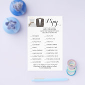 Braut & Groom Hochzeitsempfang I Spy Game Card Flyer (Einzeln)